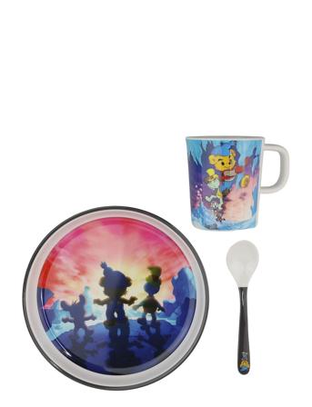 Bamse Vulcano Island, Juniorset Home Meal Time Dinner Sets Multi/patterned Rätt Start