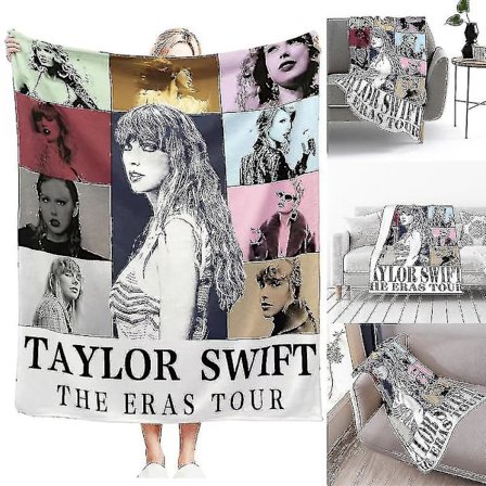 Taylor Swift The Eras Tour filt, mjuk och varm för sovrum, soffa, festdekorationer Present till fans Sk..