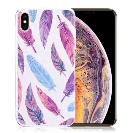 iPhone 9 Plus Iskukestävä Pehmeä Kuviollinen Silikooni Muovinen Takasuoja Kuori - Perhoset Multicolor