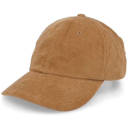 Beechfield - Brun unconstructed Keps - Camel Heritage Cord Tan Dad Cap @ Hatstore