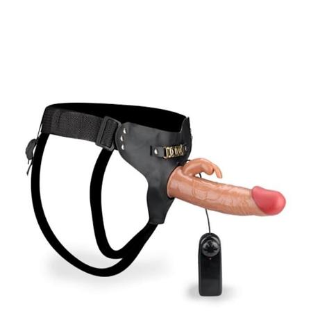 Munoo vibrerande ihålig strap-on dildo med kanin
