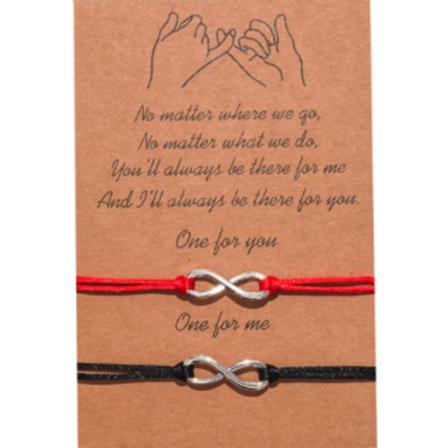 Silver Forever Rött/svart Pararmband Unika Design Nyhet Love
