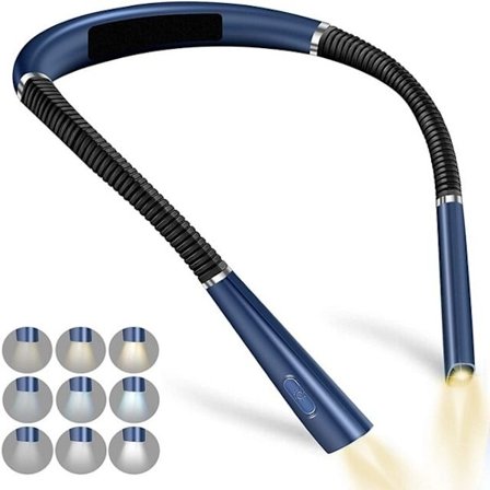 Halsläslampa Nyhet Flexibel Halslampa Handsfree Boklampa Hanling Läslampa Bärbar USB Laddningsbar Bokbelysning