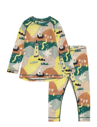Thermal Set, Moomin Trivsam Outerwear Base Layers Baselayer Sets Multi/patterned Reima