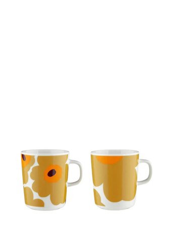 Marimekko Home Unikko Mug 2,5 Dl 2 Pcs - Multi/patterned - 25 CL