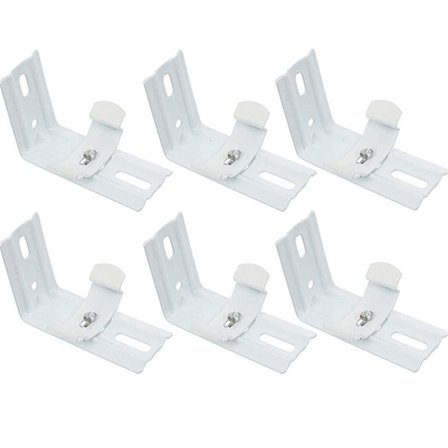 6 stk Lodret Persienne L Beslag Blindbeslag