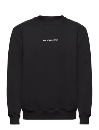 Graphic Font Regular Crewneck Black HAN Kjøbenhavn