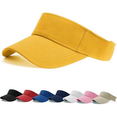 Solskærm Kasket - Kvinder Hestehale Baseball Kasket, Sport Udendørs Almindelig Visor Kasket, Justerbar Twill Golf Tennis Visor Hatte til Mænd