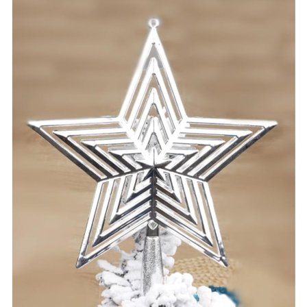 Stjärna Julgransspira Juldekoration, 20 cm Silver