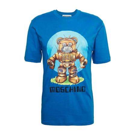 Moschino T-Shirts Blå, Herre