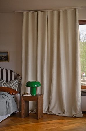 Jotex - Verduisteringsgordijn Linnen 1 Lengte Extra Breed Natuurwit Natuurwit - AURORA - Koop Linnen gordijnen bij Jotex