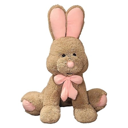 Kyykky kani nalle pehmolelu isot korvat kani nalle tyttö lohduttava rätinukke syntymäpäivälahja(harmaa)