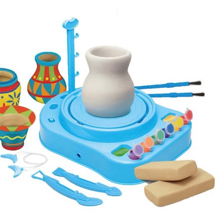 Elektrisk Dreieskive med Verktøy, Leire & Farge - 10-deler