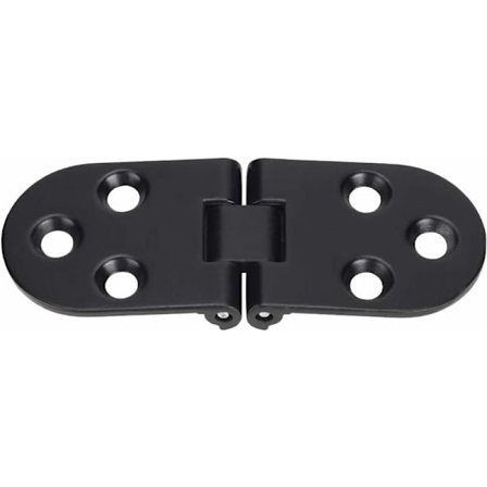 4 stk. sorte hængsler i zinklegering til klapbord, rundt bord, spisebord, foldebord