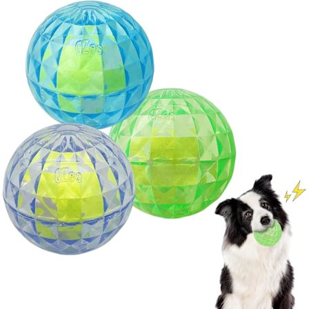 3 kpl koiran tennispalloja vinkulelulla aggressiivisille pureskelijoille - Kelluva noutolelusetti ulkoleikkeihin (kestävä 3 kpl)