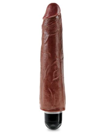 Stiffy 23 cm Vibrerende Dildo - Brun - Vuxen.se - Air pressure stimulator, klitoris vibratorer, dildoer, lystkugler, magic wand & æg.