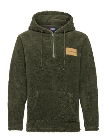 Dpteddy Half Zip Sweatshirts & Hoodies Fleeces & Midlayers Grøn Denim Project