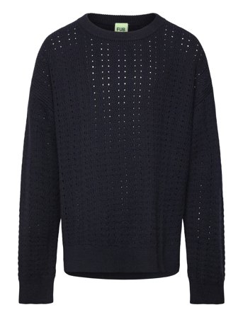 FUB Structure Sweater - Navy - 150