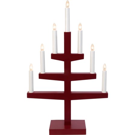 Star Trading - Adventstake Ljusstake Trapp Rød