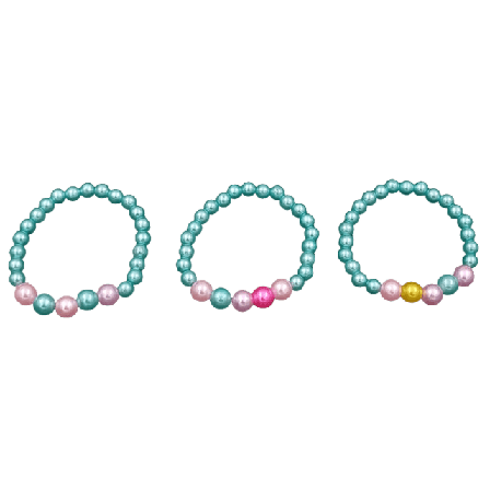 Complement Kids Armbandsset Med Pärlor I Färg Smycken Unisex Blå