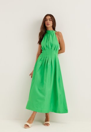FOREVER NEW - Miller Pleat Halter Midi