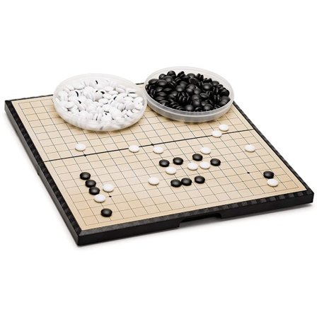 19 X 19 Magnetisk Go Spil Sæt 11 Tommer Rejse Foldbart Brætspil Sæt med Magnetiske Plastbrikker til Begyndere Børn Voksne