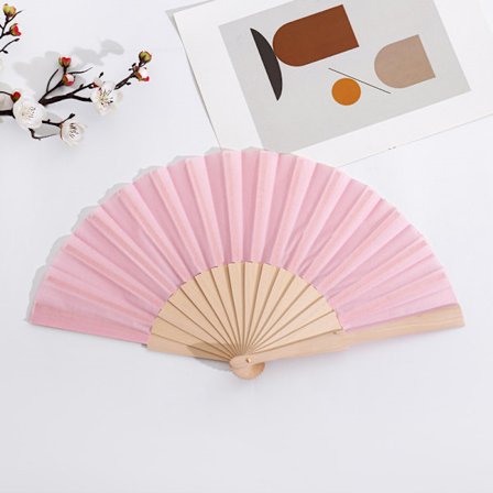 PromotionGift Käsituuletin Puinen Käsituuletin Kankaalla