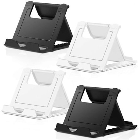 Mobiltelefonholder, 4-pak Telefonholder Universal Foldbar Tablet Holder Multi-vinkel Lomme Desktop Holder Vugge