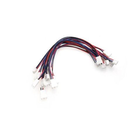 10 kpl JST-XH Plug 2S Lipo Balance Wire jatkojohto 22cm RC-autokoneeseen