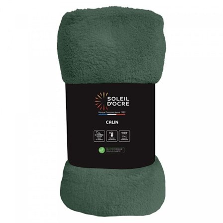 Flanellfilt 220x240 cm CALIN khaki, av Soleil d'Ocre