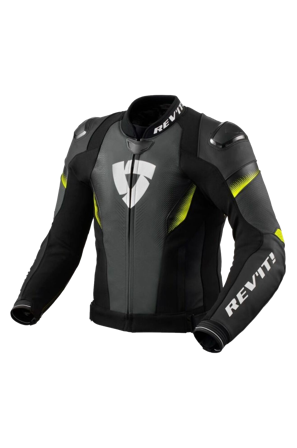 Motorradjacke Rev'It! Control Schwarz-Neon-Gelb 48