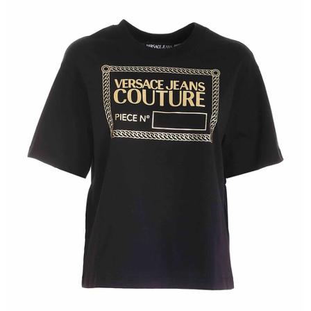Versace Jeans Couture - T-shirts - Svart - Dam - Storlek: S, Dam, Storlek: S