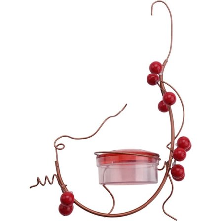 Beste fuglemater - 3,4 oz fuglemater med 5 fôringsåpninger, enkel å rengjøre, sommerdekor, fuglematere