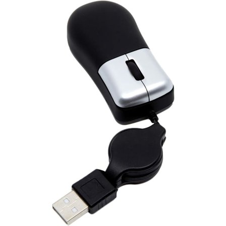 Retractable Travel Mouse - Pieni Mini Tyylikäs - USB PC-kannettavaan Travel Mouse