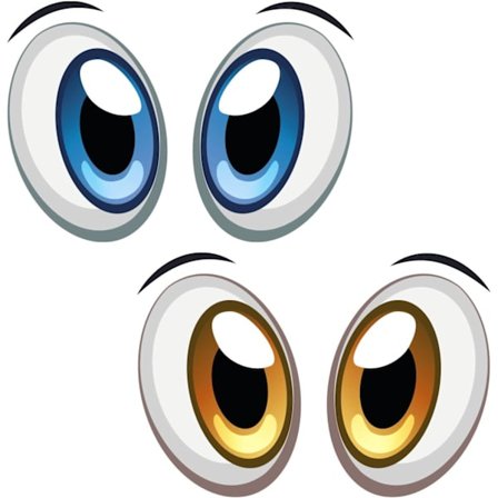 Klistermærke Sæt Øjne til Robotstøvsuger, Robotplæneklipper, Bil eller Støvsuger - Selvklæbende - Sjov Artikel - Vejrbestandig