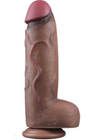 Lovetoy Doppelschichtiges Silikon XXL Penis 31 cm