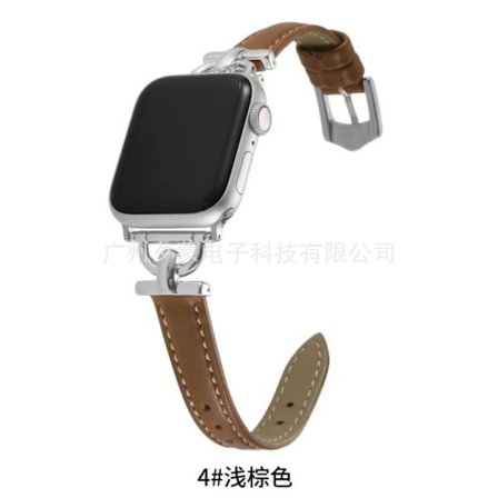 Klockarmband för Apple Watch iWatch 46mm 10:e generationen Silver/Ljusbrun