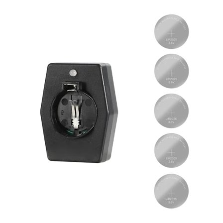 5 kpl Ladattavia Nappiparistoja C-tyypin Laturilla - Lataussovitin LIR2032, 2025 ja 2016 Paristoille 0.04 Laturi ja LIR2025