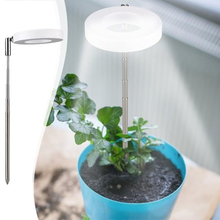 USB-opladning, fuld lys plantelampe med justerbar lysstyrke, LED vækstlampe, til planter med justerbar højde, hjemmeblomst indendørs 