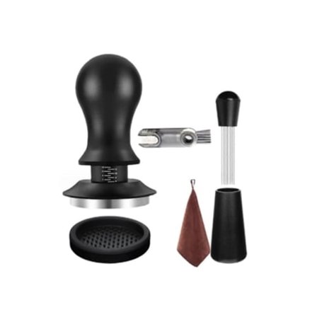 Set med 6 espressokaffe-tillbehör, espressokaffe-tamper-set med espressokaffe-tamper, WDT-verktyg, Aquaforge
