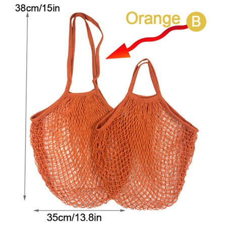 Återanvändbara livsmedelspåsar Bomullsnätsnöre Mesh F