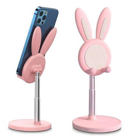 Rose-Mobiltelefonhållare, Höjdjusterbar Vinkel för Skrivbord, Kompatibel med Alla Mobiltelefoner, iPhone, Samsung, Pixel, iPad, Surfplatta (10.2-10")