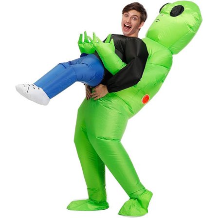 Oppusteligt rumvæsen kostume til voksne, sjove rumvæsen kostumer, oppustelige halloween kostumer til mænd/kvinder V