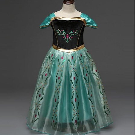 Princess Costume Cosplay Fancy Dress Up antrekk for jenter