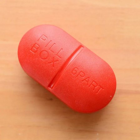 Søt Mini Pilleboks i Plast Sammenleggbar Medisinbeholder Reise Tablettholder Godterifarget Pilleboks Førstehjelpsutstyr Høy Kvalitet