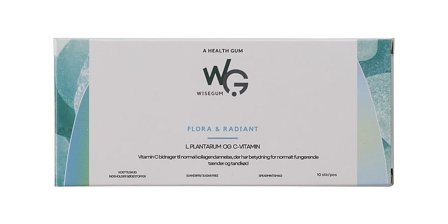WiseGum Flora & Radiant 10 stk, Helse & Madvarer, Kosttilskud, Immunforsvar
