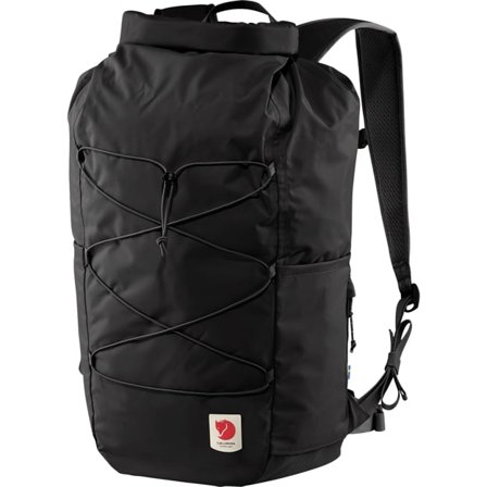 Fjällräven High Coast Rolltop 26 Daypacks in Black, Bergshell