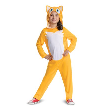 Sonic Tails Utklädning Jumpsuit M 7-8 år