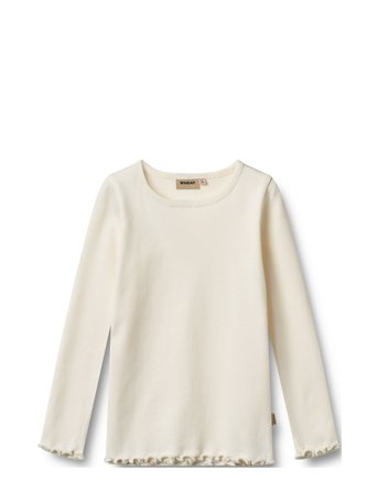 Wheat T-Shirt L/S Ida - White - 86