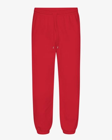 Organic Relaxed Sweatpants - Scarlet Red - Male - S